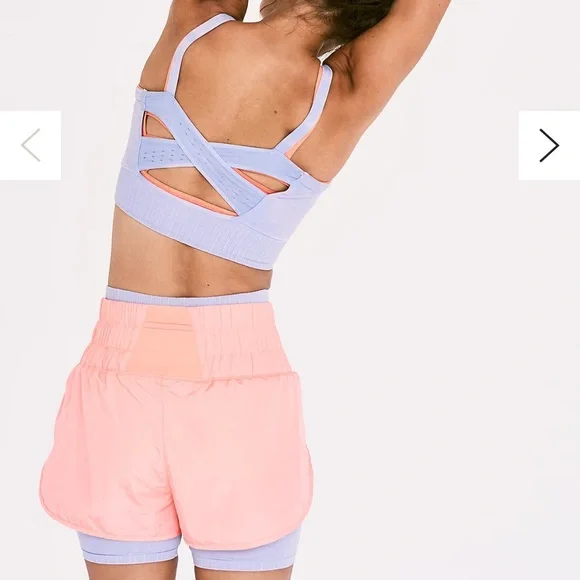 Free People Movement The Way Home Shorts Papaya Punch - Picture 4 of 7